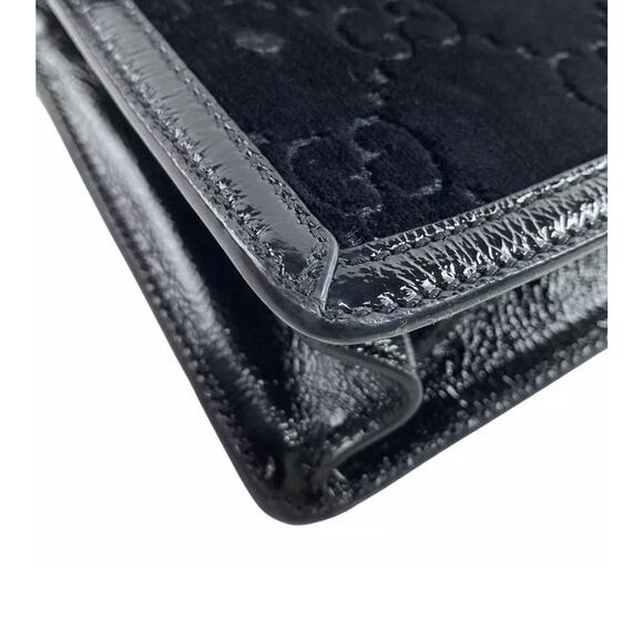 ❌sold❌ Auth GUCCI Sylvie Black Gold Multi Velour Hardware - Shoulder Bag - Picture 8 of 16